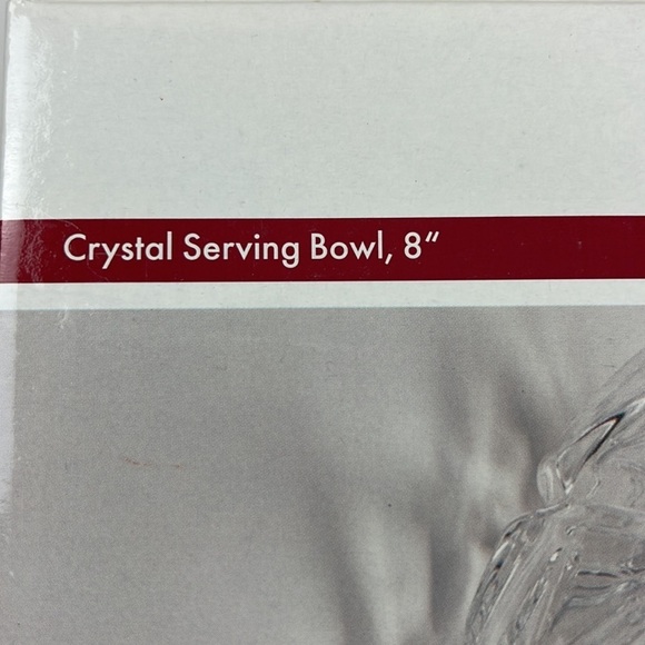 New in Box Crystal Serving Bowl By Mikasa - Picture 5 of 7